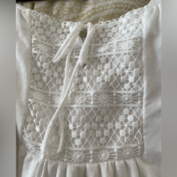 Zara Cold Shoulder White Mini Dress - Size Small - Picture 3 of 4